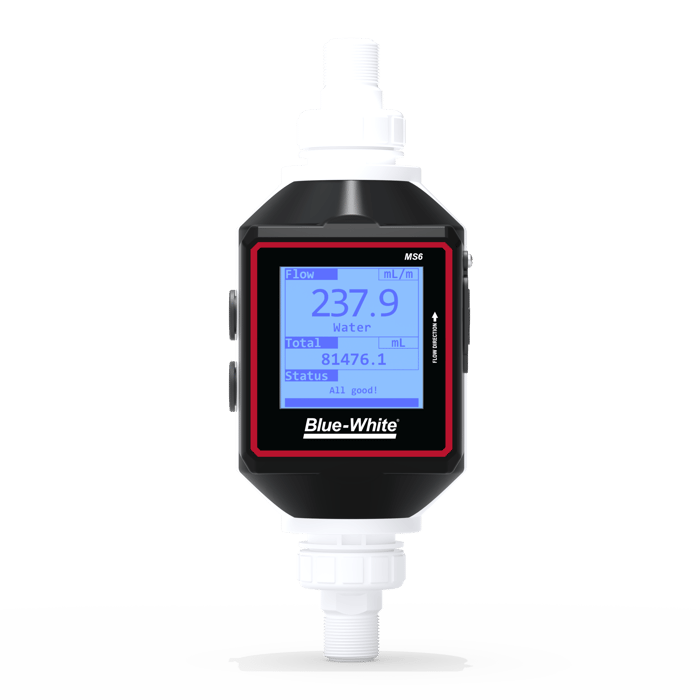 Blue-White SONIC-PRO® MS6 Ultrasonic Chemical Feed Flow Meter